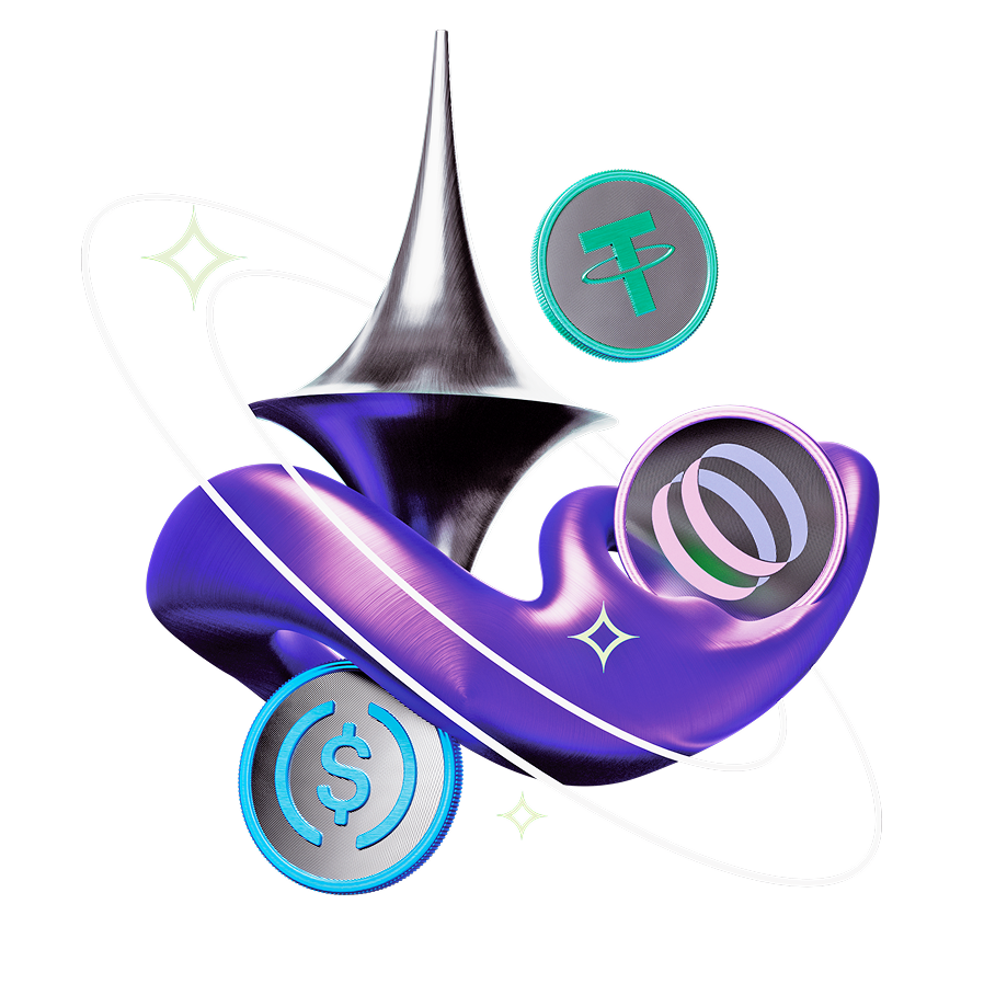 Ilustración de tokens digitales