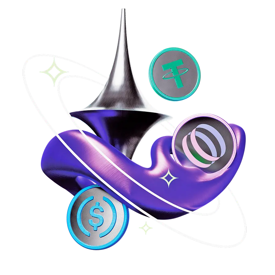 Ilustración de tokens digitales